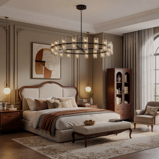 Sunvega Luxury Double Crystal Ring LED Chandelier Lighting for Modern Dining Room