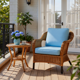 Sunvega 3pcs Rocking Rattan Chair Set with Side Table for Outdoor Relaxation