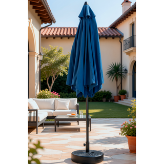Sunvega 15-Foot Rectangular Outdoor Umbrella with Crank for Patio and Garden