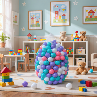 Sunvega 500 Count 2.2 Inch Crushproof Phthalate Free BPA Free Ball Pit Balls for Kids