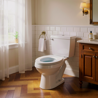 Sunvega Modern One Piece Toilet with Soft Closing Seat and Powerful Flushing