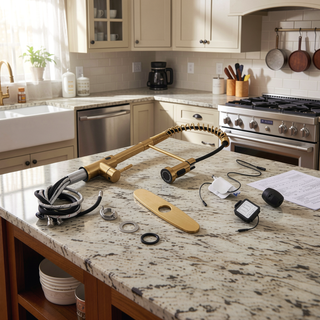 Sunvega Automatic Smart Kitchen Faucet with Touchless Single Handle Motion Sensor