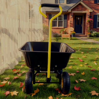 Sunvega Folding Garden Dump Truck with Steel Frame and 10-Inch Pneumatic Tires