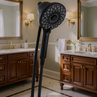 Sunvega Magnetic Handheld Shower Head with 6 Spray Modes and 60 Inch Hose