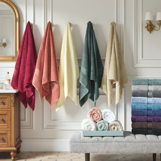 Sunvega 8-Piece Premium Cotton Towel Set with Antimicrobial Treatment for Health and Wellness