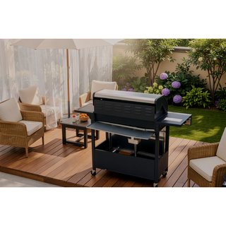 Sunvega 6-Burner Propane Gas Grill With Stainless Steel Side Burner
