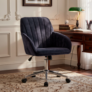 Sunvega Ergonomic Swivel Chair with Soft Memory Foam Cushion and Lumbar Support