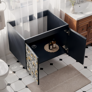 Sunvega Paint Free Vanity Door Panel with Hidden Handles for Bathroom and Kitchen
