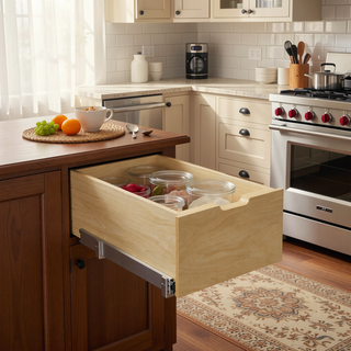 Sunvega Pull Out Cabinet Organizer with Full Extension Rail Slides for Kitchen Pantry