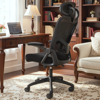 Sunvega Ergonomic Office Chair with Adjustable Lumbar Support and Headrest
