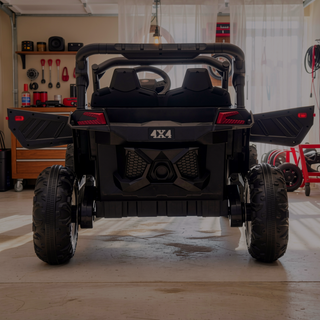 Sunvega 24V Two-Seater Kids Ride On UTV with Remote Control and Four-Wheel Suspension
