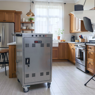 Sunvega Mobile Charging Cart and Cabinet for 35 Tablets Laptops with Locking Storage