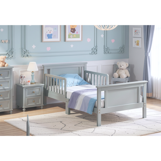 Sunvega Reversible Panel Toddler Bed with Dual-Tone Finish and Low Profile