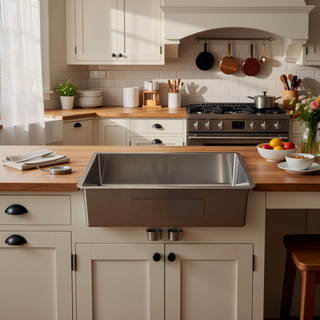 Sunvega 16 Gauge T304 Stainless Steel Undermount Kitchen Sink with Drain Assembly