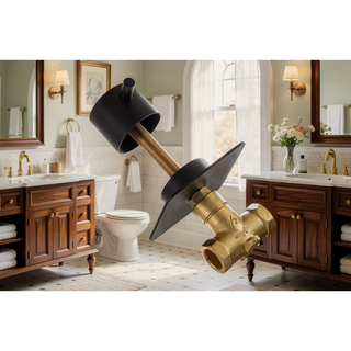 Sunvega 3/4-Inch Cast Metal High Flow Master Shower Volume Control Valve