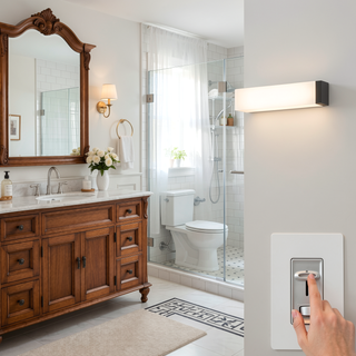 Sunvega 41 Inch LED Vanity Light Bar with Matte Black Finish for Bathroom Mirror