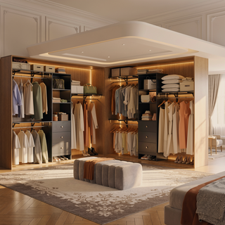 Sunvega High Capacity Wardrobe Rack with 3 Drawers, Shelves & Expandable Hanger Rods