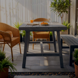 Sunvega Honey Eucalyptus Wooden Outdoor Dining Stool with Weather Resistant Finish