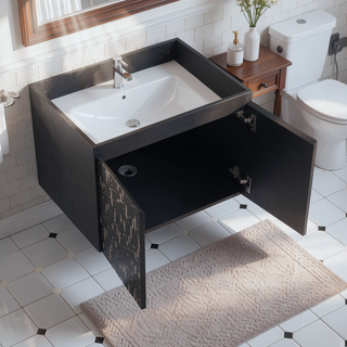 Sunvega Paint Free Vanity Door Panel with Hidden Handles for Bathroom and Kitchen