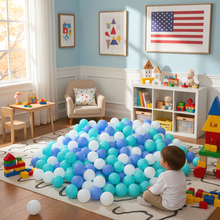 Sunvega 500 Count 2.2 Inch Crushproof Phthalate Free BPA Free Ball Pit Balls for Kids