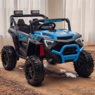 Sunvega 24V 400W Kids Electric UTV with Parent Remote Control and Four-Wheel Suspension