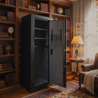 Sunvega California DOJ Approved 9.33 Cubic Ft Biometric Rifle Safe with Silent Mode