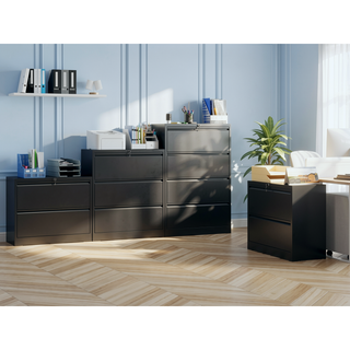 Sunvega 4 Drawer Lateral Metal File Cabinet with Lock for Home Office