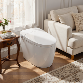 Sunvega Smart Toilet Bidet Combo with Heated Seat, Night Light, and Remote Control
