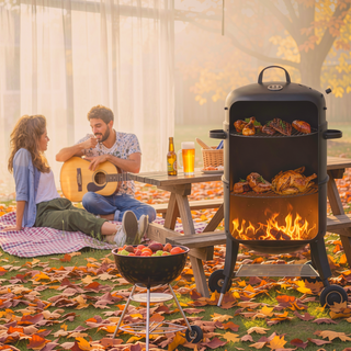 Sunvega Vertical Charcoal Grill with 360 Heating and Oil Fume Reduction