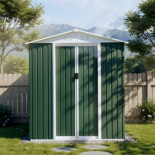Sunvega Apex Roof Outdoor Tool Storage Shed With Aluminum Alloy Frame