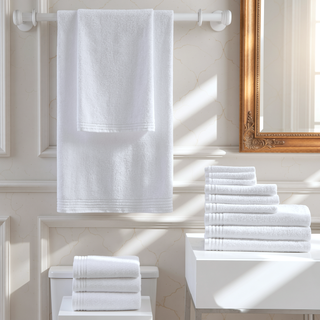 Sunvega Ultra Fresh Anti-Microbial 100% Cotton Quick Dry 12 Piece Towel Set