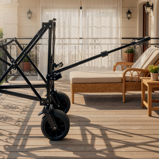 Sunvega Heavy Duty Folding Utility Wagon Cart with 480lbs Capacity and All Terrain Wheels