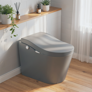 Sunvega Tankless Smart Toilet with Bidet, Auto Flush, Heated Seat, and Foam Shield