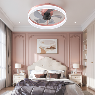 Sunvega Dimmable LED Ceiling Fan with Light for Modern Bedroom Living Room