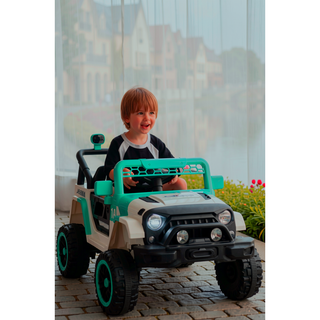 Sunvega 12V Kids Ride On Car with Parent Remote Control and LED Lights