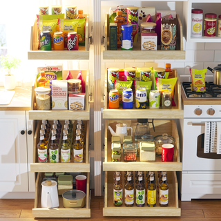 Sunvega Pull Out Cabinet Organizer with Full Extension Rail Slides for Kitchen Pantry