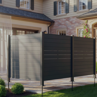 Sunvega Outdoor Privacy Screen with Metal Stakes for Garden Backyard and Patio