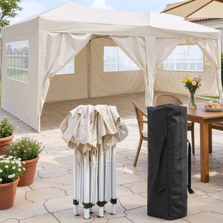Sunvega 10x20 Pop Up Canopy Tent with 6 Removable Sidewalls and Carry Bag