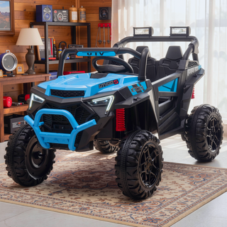 Sunvega 24V 400W Kids Electric UTV with Parent Remote Control and Four-Wheel Suspension