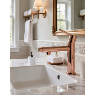 Sunvega Premium Chrome Single Handle Bathroom Faucet with Fountain and Flow Mode
