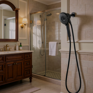 Sunvega Magnetic Handheld Shower Head with 6 Spray Modes and 60 Inch Hose