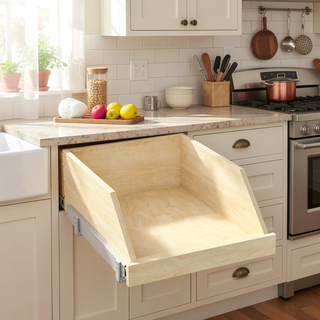 Sunvega Pull Out Cabinet Organizer with Full Extension Rail Slides for Kitchen Pantry