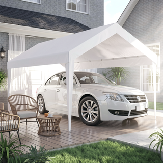 Sunvega 12x20ft Waterproof UV Protected Carport Canopy Cover with 76 Elastic Buckles