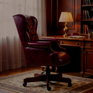 Sunvega Executive Office Chair with High Back Reclining and Thick Padded PU Leather