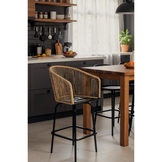 Sunvega 3-Piece Bar Set with 360-Degree Swivel Chairs and Round Table