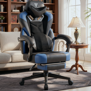 Sunvega Ergonomic Gaming Chair with Footrest and Lumbar Support for Adults Heavy People