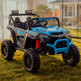 Sunvega 24V 400W Kids Electric UTV with Parent Remote Control and Four-Wheel Suspension