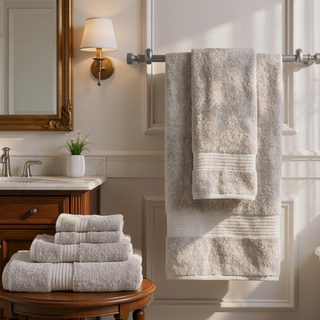 Sunvega GOTS Certified 650GSM Organic Long Staple Cotton 6 Piece Towel Set