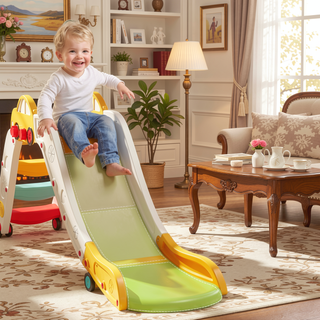 Sunvega Extended 63 Inch Indoor Toddler Slide for Bed and Sofa with Smooth Surface