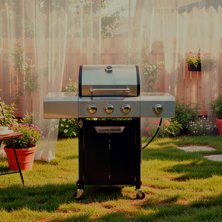 Sunvega Stainless Steel 3 Burner Propane Gas Grill with Side Burner